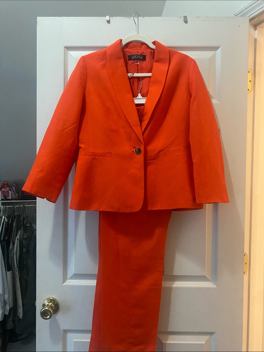 Kasper Orange Women's Pantsuit